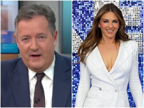 Piers Morgan Mock Apologises To ‘attention Seeking Narcissist Elizabeth Hurley Over Topless 1541