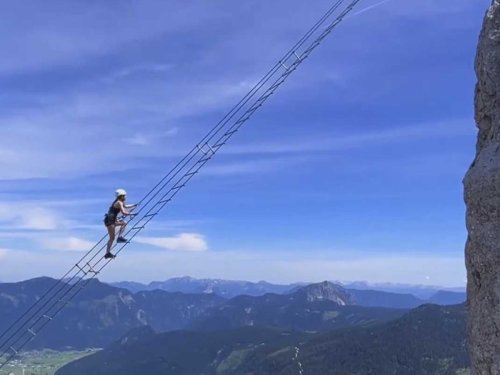 British tourist falls 90m to death while scaling ‘stairway to heaven’ ladder in Austria’s Dachstein mountain