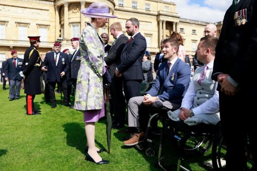 Princess Royal hosts veterans’ garden party in Queen’s absence