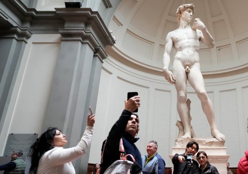 Tourists flock to see Michelangelo’s statue of David after Florida censorship row