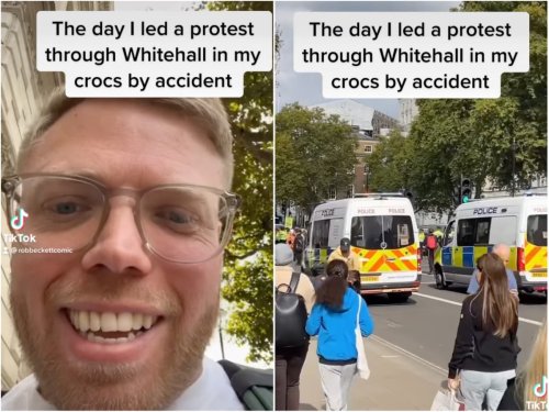 Rob Beckett ends up ‘accidentally leading’ Just Stop Oil protest in hilarious TikTok video