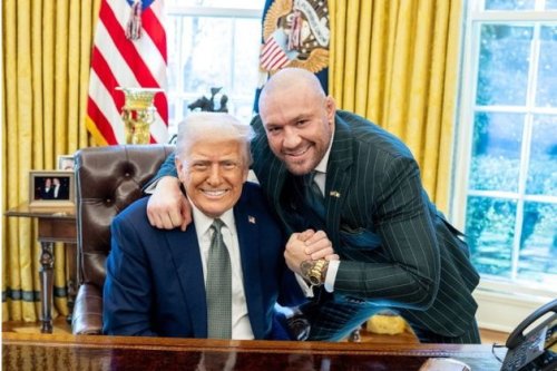 Two rapists met in the White House on St Patrick’s Day, TD tells Dáil after Donald Trump hosts Conor McGregor