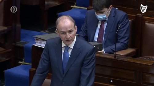 Extraordinary exchange in Dáil as Micheál Martin and Alan Kelly dispute off-microphone conversation