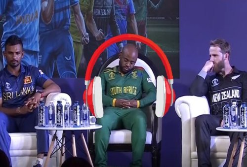 Temba Bavuma Becomes Butt of All Jokes as he Sleep’s During ICC Captain’s Meet – VIRAL PIC