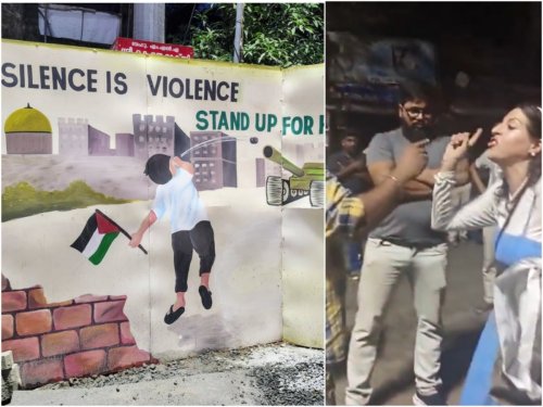 WATCH: Jewish Tourist In Verbal Tussle With Locals Over Pro-Palestine Murals In Kerala’s Kochi; 2 Foreigners Booked