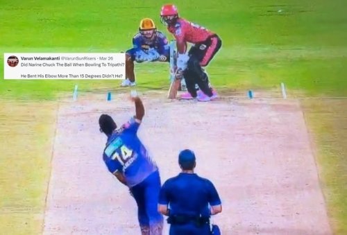 Sunil Narine CHUCKING? Fans React to VIRAL Video of KKR Star During IPL 2024 | WATCH