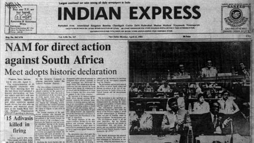 April 22, 1985, Forty Years Ago: NAM In Delhi