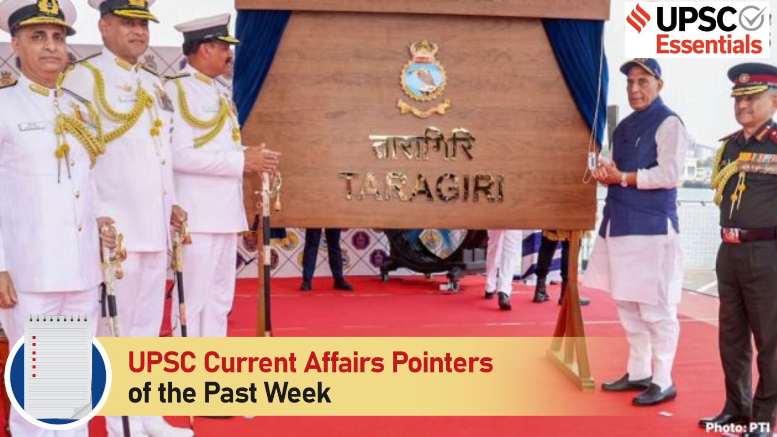UPSC Current Affairs Pointers of the past week ( March 30 to April 5, 2026) | Are you aware of these essential Prelims facts?