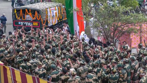 ‘Hero of the nation’: Manipur Governor, leaders, officers pay tribute to BSF constable