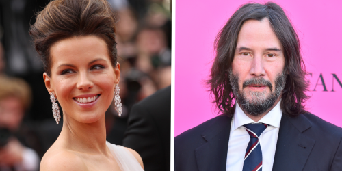 Keanu Reeves saved Kate Beckinsale from exposing her 'crotch' on the red carpet