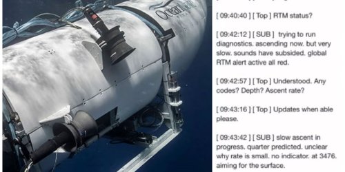 Unconfirmed ‘transcript of Titan sub’s final communication’ leaked ...