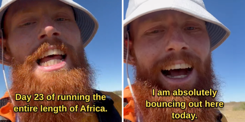 Meet the 'hardest geezer' running the length of Africa for charity