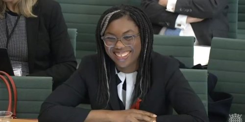 Kemi Badenoch bursts out laughing after MP mocks Liz Truss