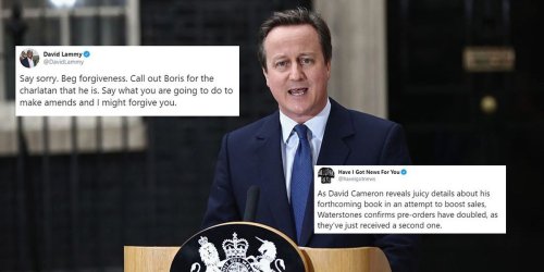 David Cameron said he is 'truly sorry' for Brexit and people aren't having it