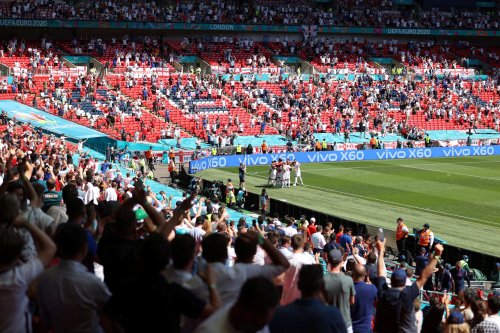 Football fan in serious condition after falling from stands at Wembley as England beat Croatia
