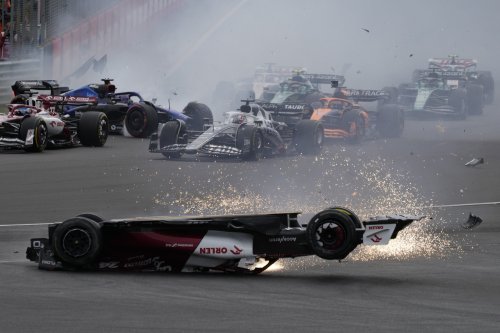 Zhou Guanyu crash: F1 star taken away on stretcher after terrifying 160mph flip at British Grand Prix 2022