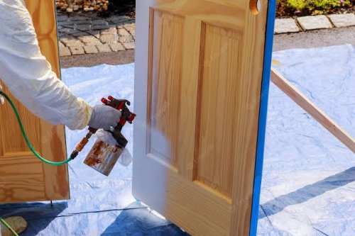 How to Paint Doors with Spray Guns