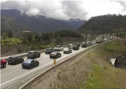 Huge delays reported along Interior highways