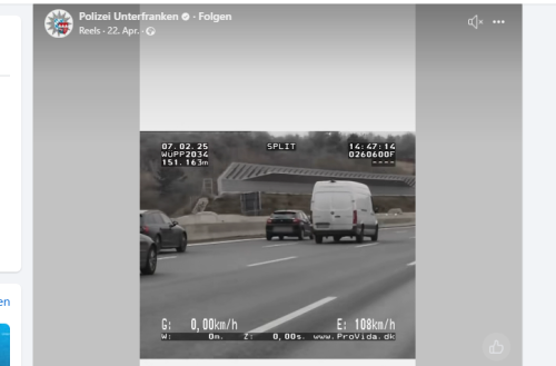 Fränkische Polizei teilt Video mit ernster Botschaft: "Auf Mission, die Autobahn zu blockieren!"