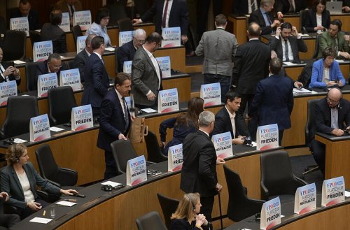 Ukraine-Krieg: Eklat in Österreichs Parlament während Selenskyj-Rede