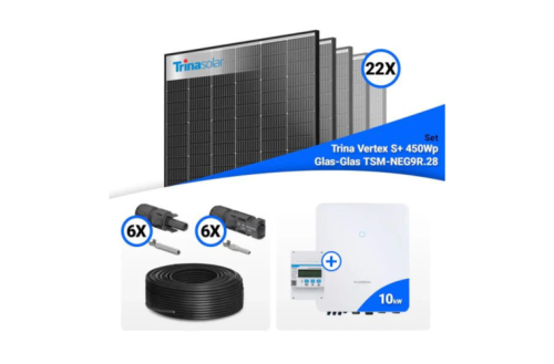 Preise wie beim Großhändler: 10-kWp-Solaranlage im Set mit Top-Komponenten