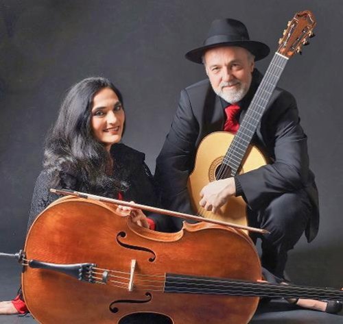 Musik für Cello und Gitarre in der Synagoge