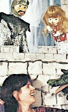 Ritter, Drache und Prinzessin auf der Suche nach der königlichen Wurst