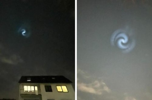 Lichtspirale am fränkischen Nachthimmel - das steckt hinter dem Phänomen