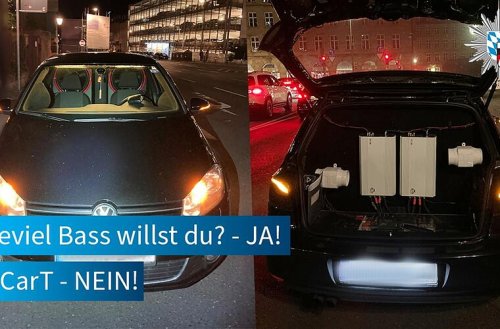 Nürnberg: Autotuner mit Riesen-Soundanlage erwischt - Bass verursacht Störung in Polizei-Fahrzeug