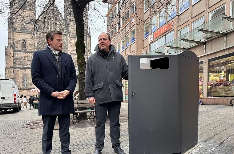 Neuheit für Nürnbergs Altstadt: Mülltonnengaragen ersetzen Papierkörbe