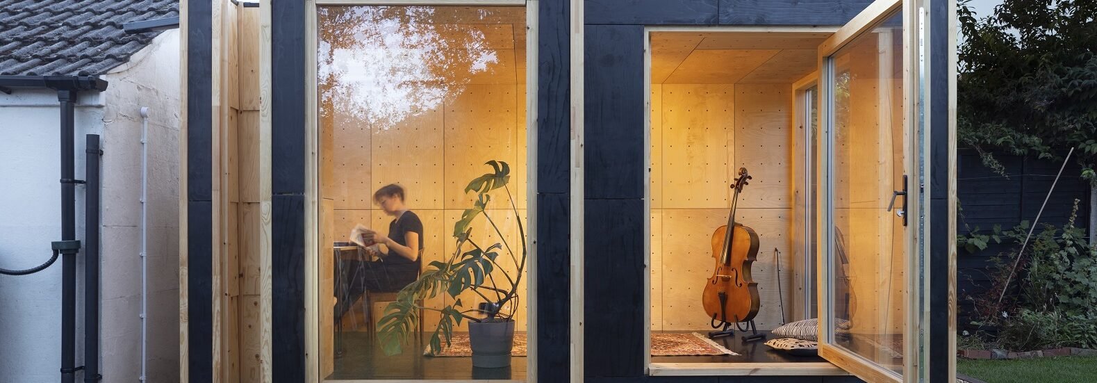Robots built this timber rehearsal studio for musicians