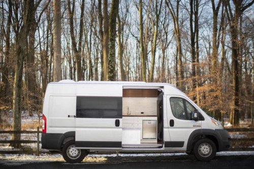 Go off the grid with a Tesla-powered adventure vehicle by Ready.Set.Van.