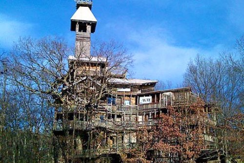World's Tallest Treehouse Built From Reclaimed Wood