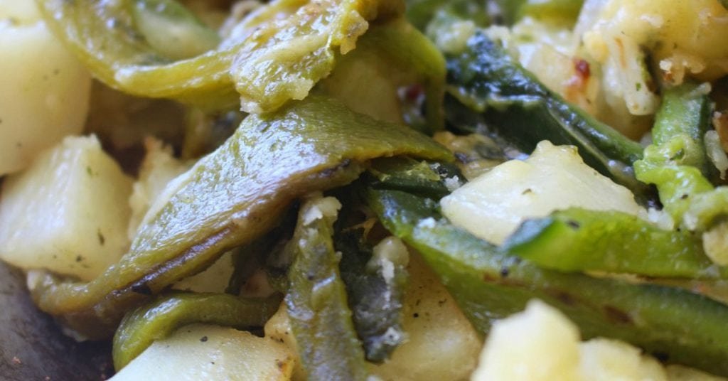 Papas con Rajas + VIDEO
