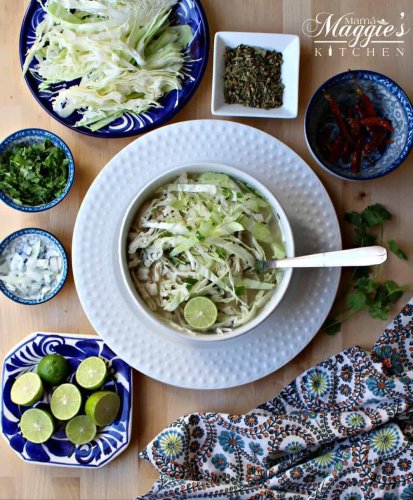 Pozole Blanco (Chicken Pozole) + VIDEO