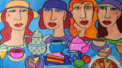 Of the German chatter over coffee