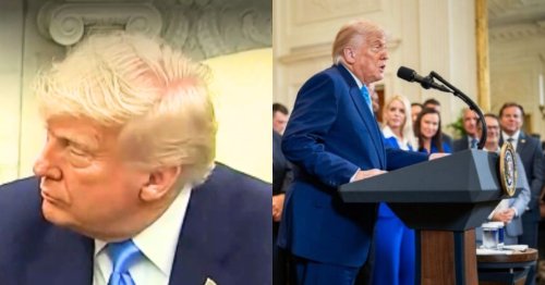 Trump Called Out for Bald Spot — His Awkward Joke Has Everyone Cringing