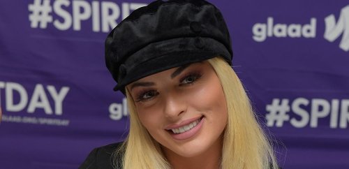 Mandy Rose Slays In Shiny Black Latex Bra Top & Leggings: 'Running Into