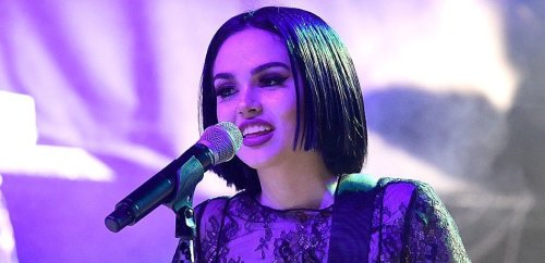 Maggie Lindemann Poses On Her Knees And Shows Off Tattoos