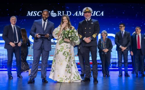 Hollywood-Glanz in Miami: Drew Barrymore tauft das neue Kreuzfahrt-Flaggschiff MSC World America