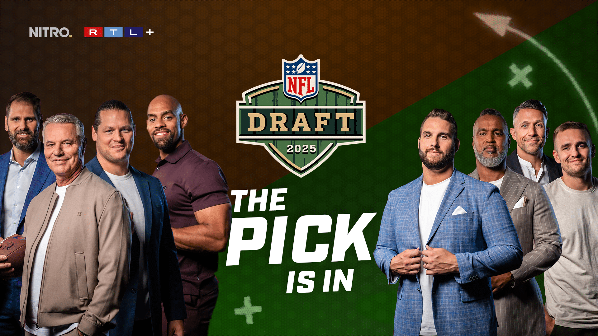 NFL Draft 2025: Alle Runden live bei NITRO & RTL+ – mit Community, Stars und jeder Menge Football-Action