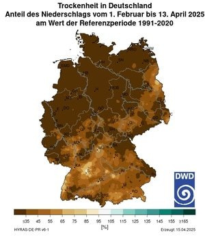 Rekord-Dürre in Deutschland: Trockenster Start ins Jahr seit 1931 gemessen