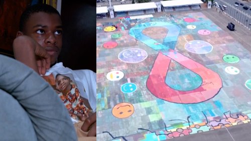 Teen With Autism Sets Record for Largest Art Canvas
