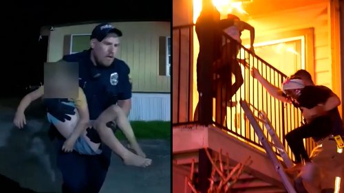 Kids Rescued From Fire and Flames