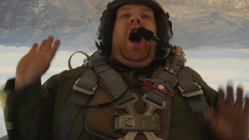 Tom Cruise Terrifies James Corden on ‘Top Gun: Maverick’ Flight in Desert