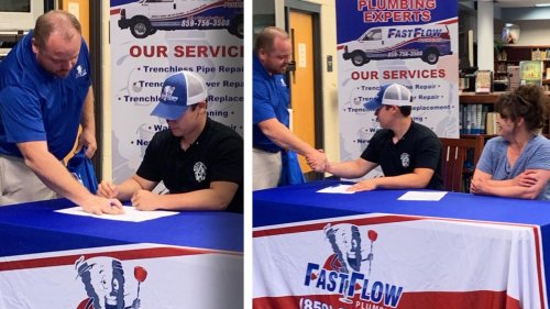 Kentucky High School Student Signs Letter of Intent to Work for Local Plumbing Company After Graduating