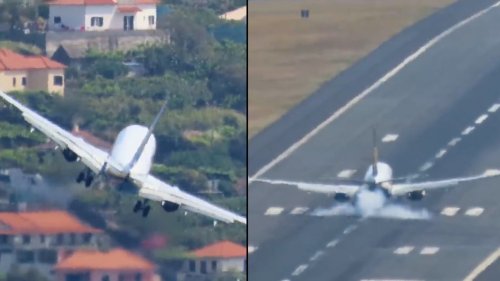Ryanair Pilot Nails Scary Landing in Portugal After Crosswinds Turn Plane Sideways