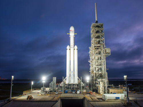 SpaceX's 'monster' Falcon Heavy rocket is set to launch this week — but Elon Musk has said there's a good chance it could blow up