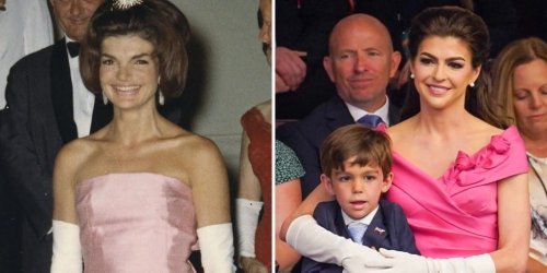 Casey DeSantis once again channeled Jackie Kennedy's style, wearing a pink gown to Ron DeSantis' Florida State of the State address