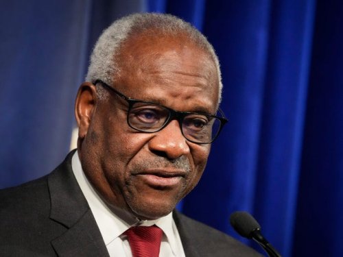 Justice Clarence Thomas once opposed Highland Park's ban on military-style rifles, saying the 'overwhelming majority' of those with the guns use them lawfully